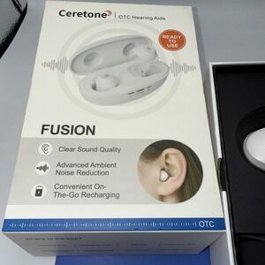 Ceretone Fusion OTC Hearing Aids CE-A61AT Brand New open box